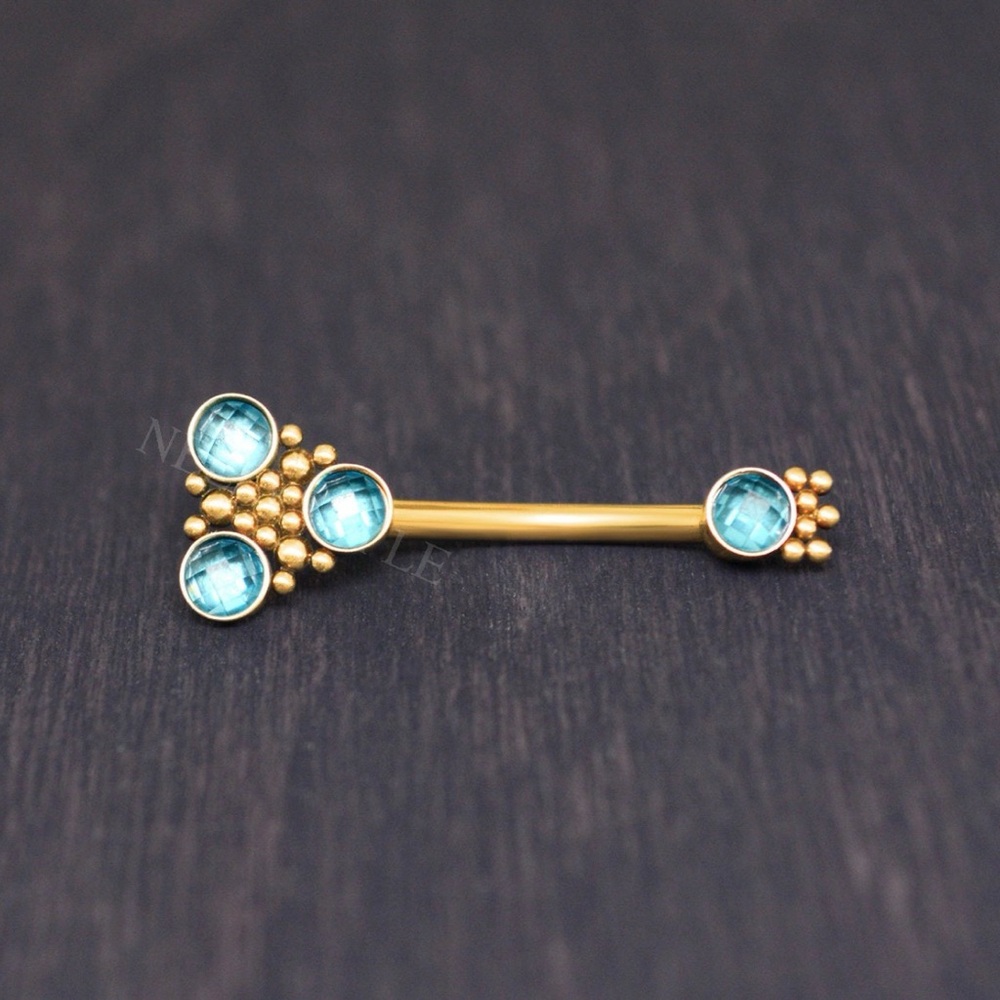 Elegant Gold and Blue Women's Jewelry Piece